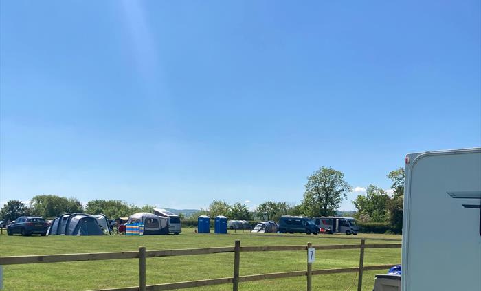 campsite field on sunny day
